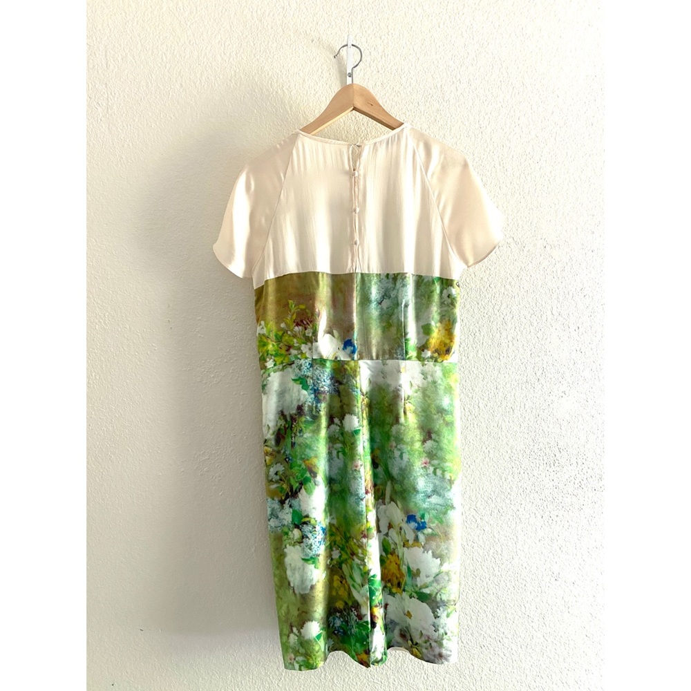 SOLD Malene Birger $795 silk twill floral dress - Picture 6 of 10